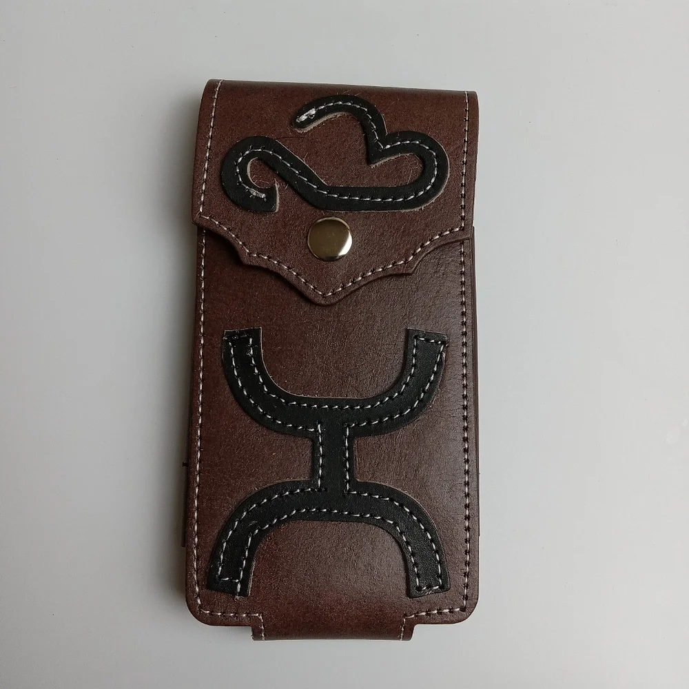 WESTERN LEATHER CELL PHONE CASE, FUNDA VAQUERA DE‎ CUERO COWBOY RODEO PHONE CASE